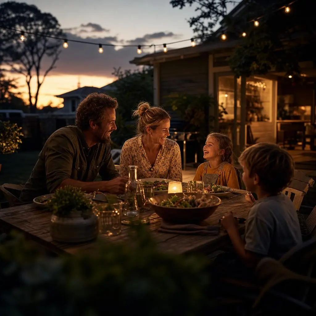 Australian family enjoying life after working with an independent financial advisor